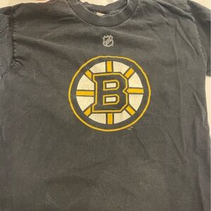 Reebok Black and Yellow NHL Logo Tee